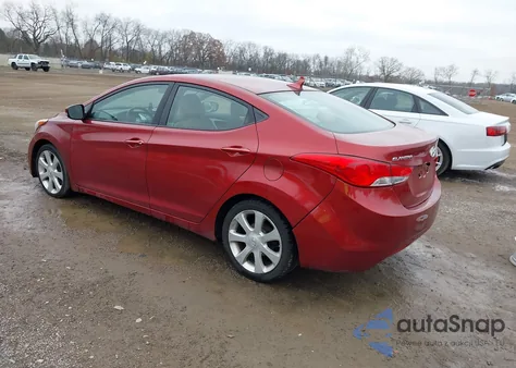 2013 Hyundai Elantra Limited from USA, damaged, VIN 5NPDH4AE0DH326952